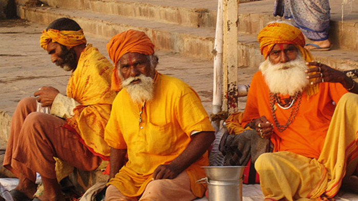 Hellige menn i Varanasi