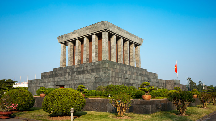 Ho Chi Minhs mausoleum i Hanoi