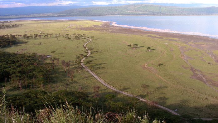 Utsikt over Riftdalen og Lake Manyara